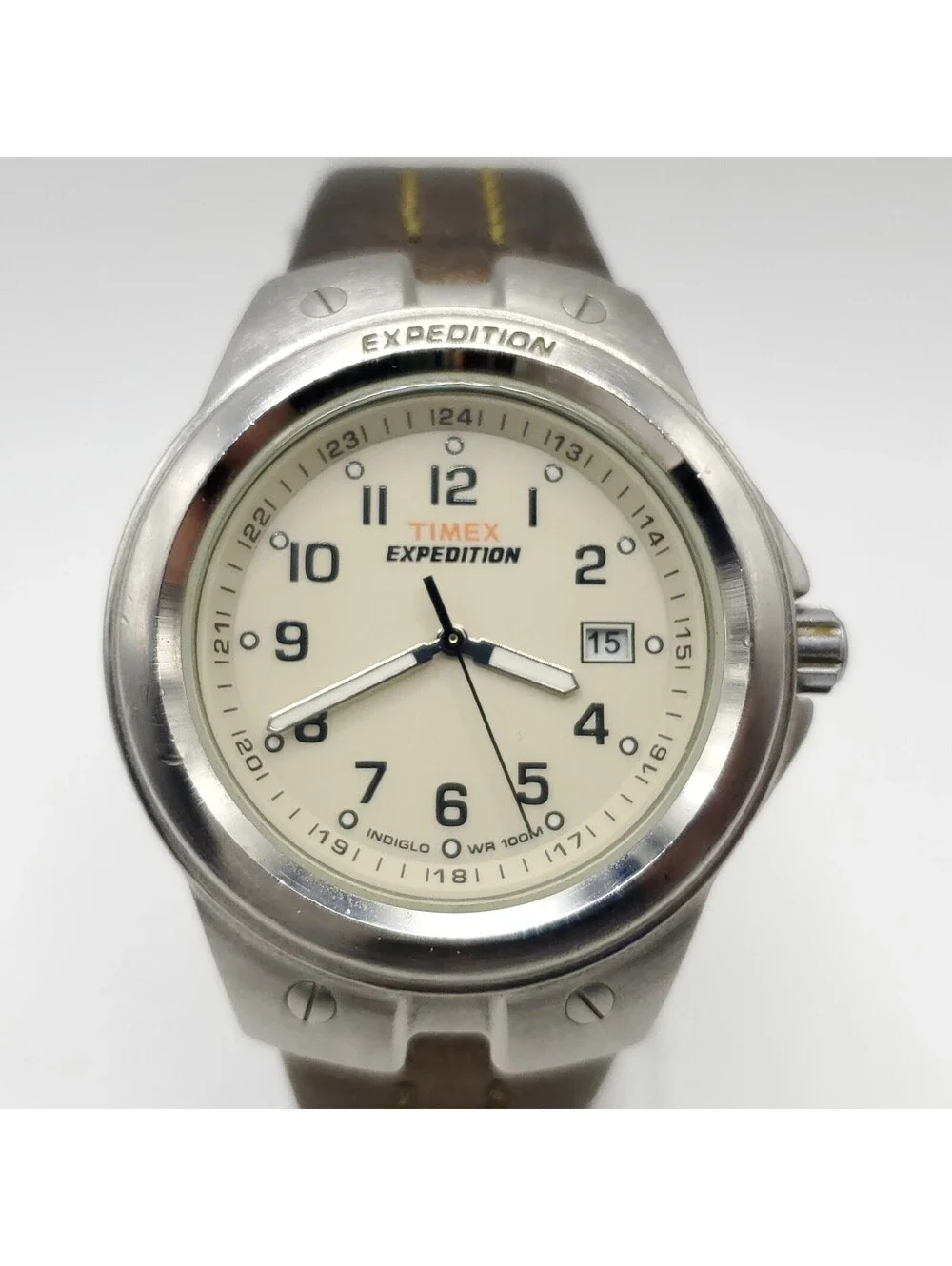 Timex Expedition Indiglo Men's 40mm Watch Date Dial New Battery
